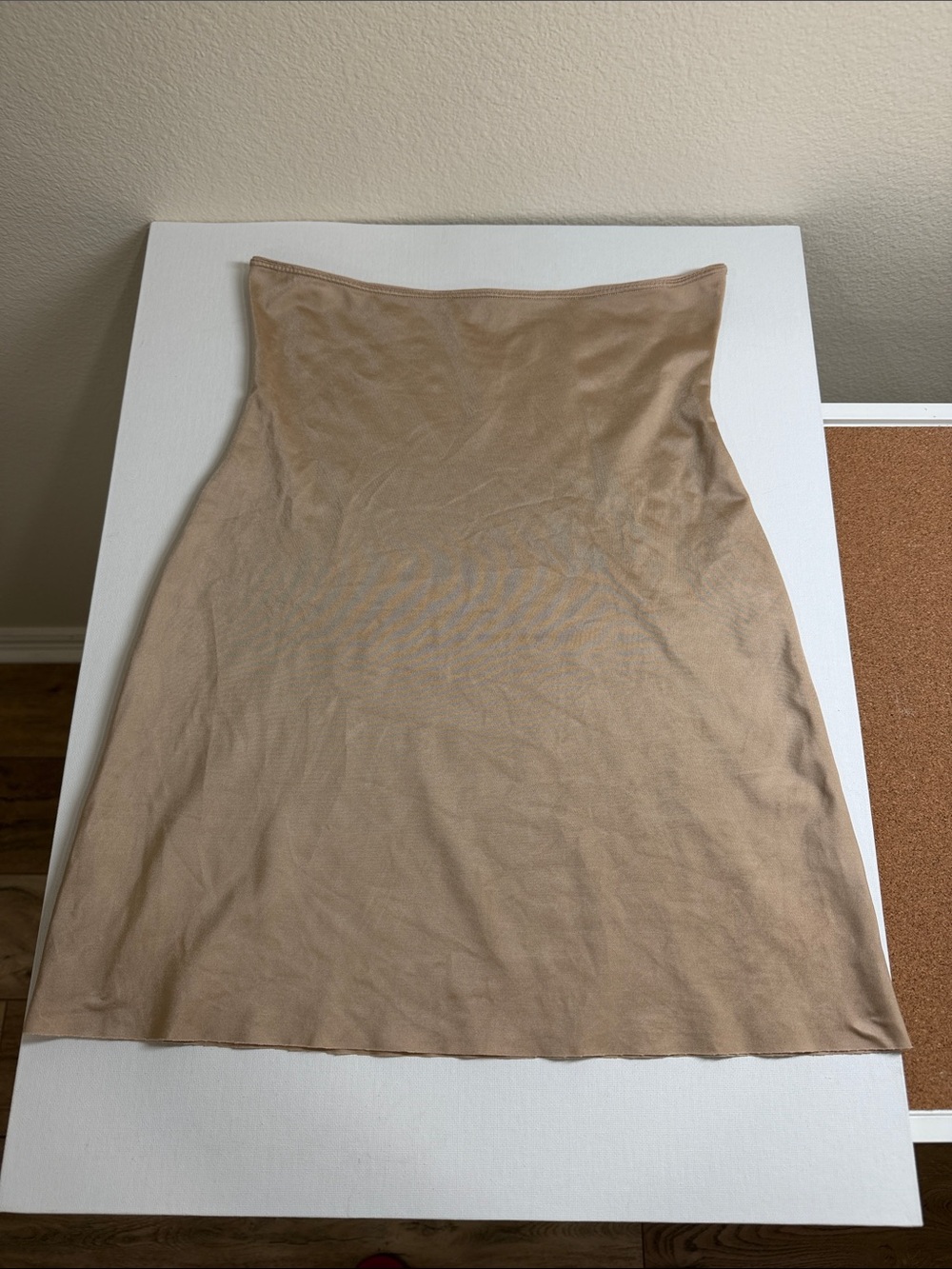 SPANX Nude/Tan High-Waist Shaping Slip Skirt